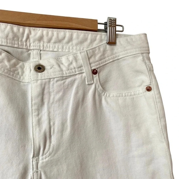Polo Ralph Lauren Kelly Cropped Ankle Jeans White Size 10 Mid Rise Denim Pants - Picture 4 of 10